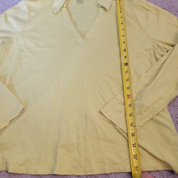 Boden The Cotton Collar Notch Tee L - Picture 4 of 8
